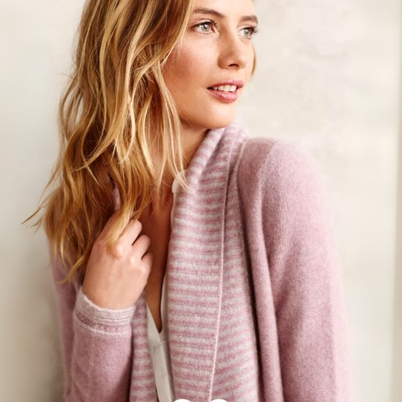 Anthropologie MOTH Draped Lavender Cashmere Cardigan - Picture 1 of 6